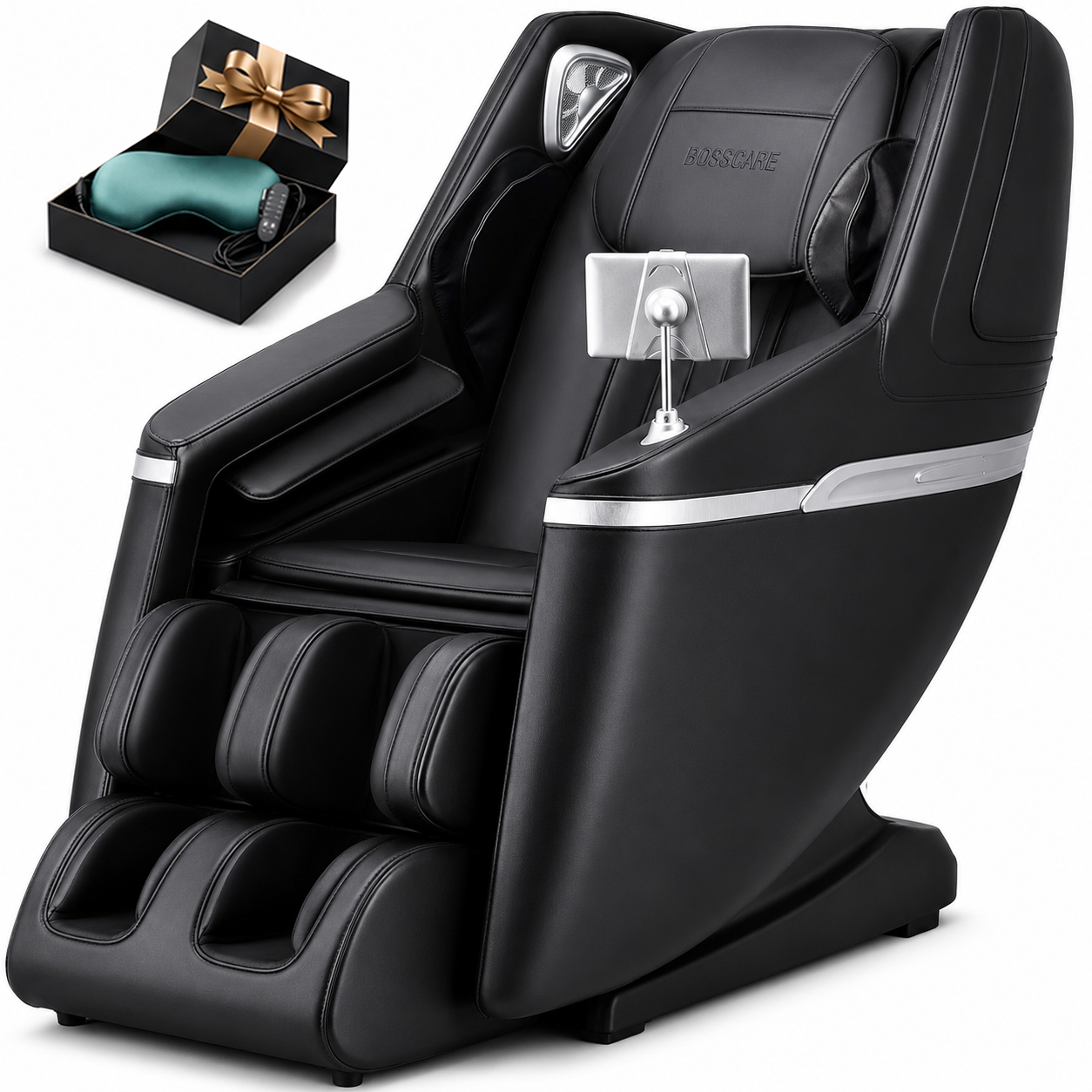 4D Massage Chair Full Body Zero Gravity, Shiatsu Massage Chairs and Recliners with Heating, Bluetooth, Voice Control and APP Control, Black