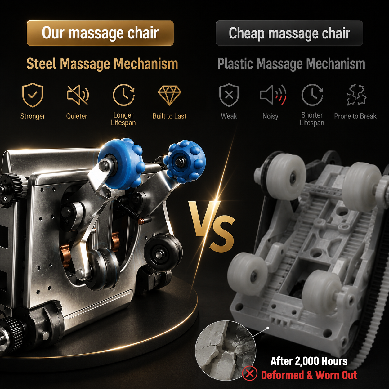 4D Massage Chair Full Body Zero Gravity, Shiatsu Massage Chairs and Recliners with Heating, Bluetooth, Voice Control and APP Control, Black